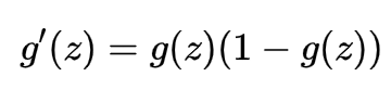 g'(z)=g(z)(1-g(z))